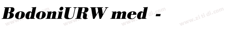 BodoniURW med字体字体转换